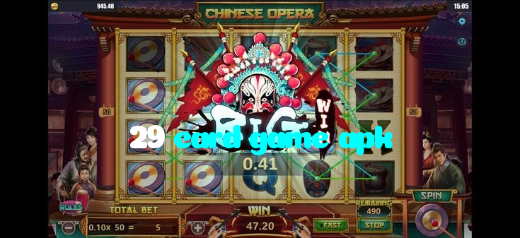 29 card game apk casino presented on mobile device in Pakistan with slots and live games